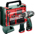 Urbjma&scaron;īna-skrūvgriezis Metabo METABO WKRĘTARKA BS BASIC SET 12V + 41 aksessuāri 34/17Nm 2x2,0Ah POWERMAXX | 600080710 | 4061792249462