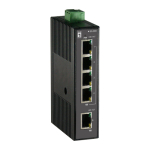 LevelOne IES-0500 5-pordiline kiire Ethernet t&ouml;&ouml;stuslik l&uuml;liti, DIN-kinnitus, juhita, t&auml;isdubla | IES-0500 | 4015867181591