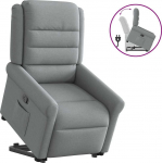 vidaXL vidaXL Kokkupandav t&otilde;stetav tugitool, light grey, riidega polsterdatud | 3303314 | 8721102962967