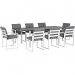 Shumee Aiatoolide komplekt laud ja 8 tooli hall PANCOLE | 147598 | 4251682215534