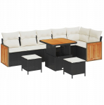 9-osaline aiam&ouml;&ouml;bli komplekt patjadega must rattan akatsia, 2-kohaline aiam&ouml;&ouml;bel patjadega must rattan, 3-osaline aiam&ouml;&ouml;bli s&ouml;&ouml;gikomplekt patjadega must rattan akatsia | 3363320 | 8721288434395