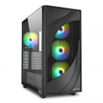 Sharkoon Geh&auml;use Rebel C80G  RGB    ATX       1xGlas   schwa | 4044951041152 | 4044951041152