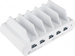 Alcasa PCA-D006W Brīvi stāvo&scaron;s uzlādes stacijas organizators White | PCA-D006W | 4014619842728