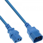 Toitekaabel InLine 75 tk hulgi C13 kuni C14, sinine, 0,5 m | B-16505B | 4043718315949