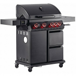 Landmann Cool Black 4.1 maxX Grill ogrodowy gazowy 18.6 kW 76 cm x 41 cm | 15486 | 4067526079091