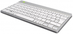 R-Go Tools ergonoomiline klaviatuur R-Go Compact Break, kompaktne klaviatuur pausitarkvaraga, QWERTY (IT), Bluetooth, valge, mini, juhtmevaba, Bluetooth, k&auml;&auml;rl&uuml;litiga, QWERTY | RGOCOITWLWH | 8719274491798