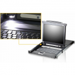 L&uuml;liti Aten KVM-l&uuml;liti paigaldusv&otilde;imalustega racki jaoks Black | CL5708M-IT | 4710469344411