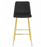 Leobert taburet POZZA - samet Black / kuldsed jalad x 2 | 5903332098958 | 5903332098958