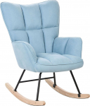 Beliani Fotel bujany niebieski OULU | 383657 Bel | 4255664820280