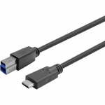 USB-kaabel VivoLink USB-C - USB-B 20 m Black (PROUSBCBMM20) | PROUSBCBMM20 | 5704174849957