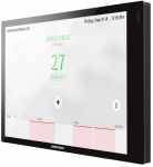 Crestron 7 in. Room Scheduling Touch Screen for Zoom Rooms&reg; Software, Black Smooth, includes one TSW-770-LB-B-S light bar and one TSW-770/1070-MSMK-ANG-B-S multisurface mount kit | TSS-770-Z-B-S-LB-MNT KIT | 8592978612252