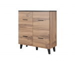 Kummut LOTTA 110 4D wotan oak + matt black | LOTTA KO1504D W | 5903815006265