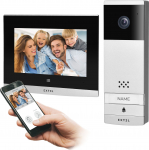 Orno Extel Wave, bezprzewodowy zestaw wideo domofonowy, monitor 7", dotykowy, menu OSD,  WI-FI + APP na telefon, sterowanie bramą, zasięg do 350m | 5908254819667 | 5908254819667