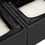 Aiam&ouml;&ouml;bli komplekt vidaXL 8 osa koos patjadega Black pol&uuml;rotang akatsia | 3363430 | 8721288435491