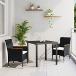 vidaXL vidaXL S&ouml;&ouml;gitoa m&ouml;&ouml;bli komplekt 5 osa Black pol&uuml;rotang | 3379753 | 8721288646736
