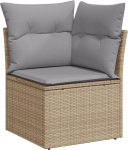 vidaXL 8-osaline aiam&ouml;&ouml;bli komplekt pol&uuml;rotangist koos patjadega beige | 3345410 | 8721158949967