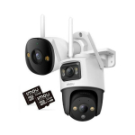Komplekt 2 IP-kaamerat Imou bullet 3 5MP ja Cruiser Dual 10MP koos 32GB m&auml;lukaartidega | IPC-S7XP-10M0WED-0360B-imou