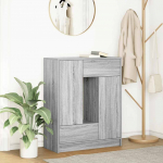 vidaXL Komoda z szufladami i drzwiami, szary dąb sonoma 73x31x90 cm | 861855 | 8721158707741