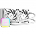 CORSAIR iCUE H100i RGB ELITE Processors flydende k&oslash;lesystem 1-pack Hvid 120 mm | CW-9060078-WW | 840006600282