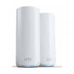 Netgear ORBI RBE772-100EUS  WIFI 7 MESH Zusatzsatellit 2er Set, Mesh Access Point (wei&szlig;, Tri-Band WiFi 7) | RBE772-100EUS | 0606449172003