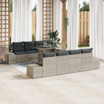 vidaXL Aiam&ouml;&ouml;bli komplekt 7-osaline Hall rattan, pol&uuml;ester | 3357885 | 8721288380883