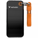 V&auml;line SSD-ketas Verbatim Pocket SSD 512GB - v&otilde;tmehoidja USB-C 3.2 gen.2 kaabliga Black-Orange 32285 | 32285