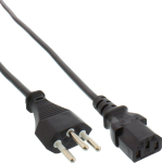 Toitejuhe InLine 40 tk hulgi-pakk &reg; toitejuhe, toitepistik &Scaron;veitsist C13 pistikuni, 1,8 m | B-16652C | 4043718290116