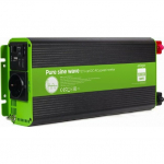 Puhas sinusoida inverter Gembird 12V/230V 1000W/2000W | EG-PWC-PS1000-01 | 8716309124065