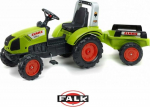 Falk FALK DUŻY Traktor na Pedały CLAAS Przyczepa | 3016201040124 | 3016201040124