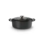 Malmpott ovaalne 27cm / 4.1L matt must | 21178270000430 | 0024147261773