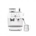 SMEG ESPRESSO MACHINE 50'STYLE WITH INTEGRATED GRINDER WHITE EGF03WHEU | 8017709329853 | 8017709329853