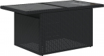 vidaXL 7-częściowy zestaw sof ogrodowych z poduszkami Black poli rattan | 3348753 | 8721158988676