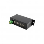 Exsys EXSYS EX-1596HMVS 6-pordiline metallist USB 2.0 jaotur koos 15KV ESD &uuml;lepinge kaitsega (DIN-r&ouml;&ouml;bas) | nocode-13741413