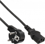 Toitejuhe InLine 25 tk pakendis Bulk-Pack &reg;, CEE7/7 nurga all IEC-C13, black, H05VV-F, 2.5m | B-16653A | 4043718316281