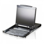 Przełącznik Aten Konsola KVM ATEN CL5800N, 48 cm LCD, VGA, PS/2-USB, port peryferyjny, niemiecki układ klawiatury | 14.01.6351 | 4719264642524