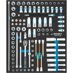 Hazet Steckschl&uuml;ssel-Satz 163D-2/103, Gr&ouml;&szlig;e 1/2++ (103-teilig, mit HiPer Umschalt-Knarre 3/8") | 163D-2/103 | 4000896245734
