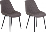 Beliani Komplekt 2 s&ouml;&ouml;gitoa tooli Dark Brown MARIBEL | 114185 | 4260602377689