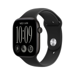 Pulkstenis Apple Watch Series 12 GPS 46mm Black Aluminium Case with Black Sport Band - S/M | MJEK4ET/A