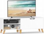 Vasagle TV kapp teleritele kuni 65 tolli, laius 140 cm TV kapp kahe uksega, reguleeritavad riiulid, TV laud, elutuppa | LTV027T46  XXX | 194343044552