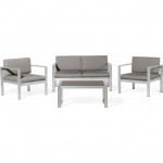Aiatoolide komplekt 4-kohaline Dark Grey SALERNO Beliani | 60740 | 4260580930289