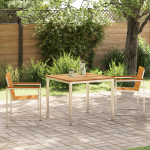 vidaXL 3-osaline aiam&ouml;&ouml;bli komplekt Lite akaatsiapuit, s&ouml;&ouml;gilaud 90x90x74,5 cm Lite akaatsiapuit | 3334805 | 8721288461780