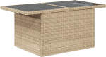 vidaXL 5-osaline aiam&ouml;&ouml;bli komplekt pol&uuml;rotangist koos patjadega Beige | 3348906 | 8721158990204