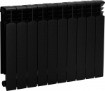 Vannitoa radiaator KFA ALUMIINIUMRADIAATOR KFA G500F (789-100-81) 10-OSALINE Black // GR-AL-KZA-G500F/10-CZARNY | 789-100-81 | 5907571781091