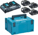 Makita Zestaw zasilający 18V MAKPAC (4*BL1850+DC18RD) | M 197626-8* | 1110003268006