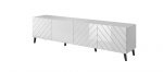 RTV cabinet ABETO 200x42x52 white/gloss white | ABETO RTV200 BI | 5903815006395