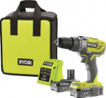 Urbjma&scaron;īna-skrūvgriezis Ryobi R18PD3-220S 18 V 2 x aku 2 Ah | 5133003342 | 4892210148605