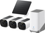 eufyCam E40 3-kaamera komplekt HomeBase S380 + p&auml;ikesepaneel E8144326 | 194644263973