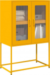 vidaXL Komoda wysoka Musztardowo-ż&oacute;łta 68x39x107 cm Stal | 853377 | 8721158372116