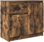 vidaXL Komoda z szufladą Dąb wędzony 71x35x65 cm Drewno klejone | 861602 VidaXL | 8721158705211