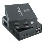 Signaali edastuss&uuml;steem AV LevelOne LevelOne HDMI &uuml;le Cat.5/6 pikenduskomplekt 4K, 100m Black | HVE-8111 | 4015867239049
